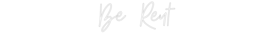 Custom neon sign Be Reyt
