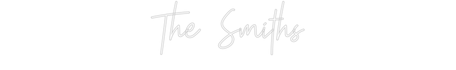 Custom neon sign The Smiths
