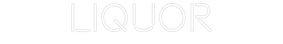 Custom neon sign LIQUOR