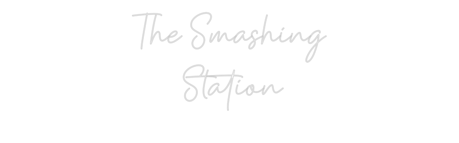Custom neon sign The Smashing...