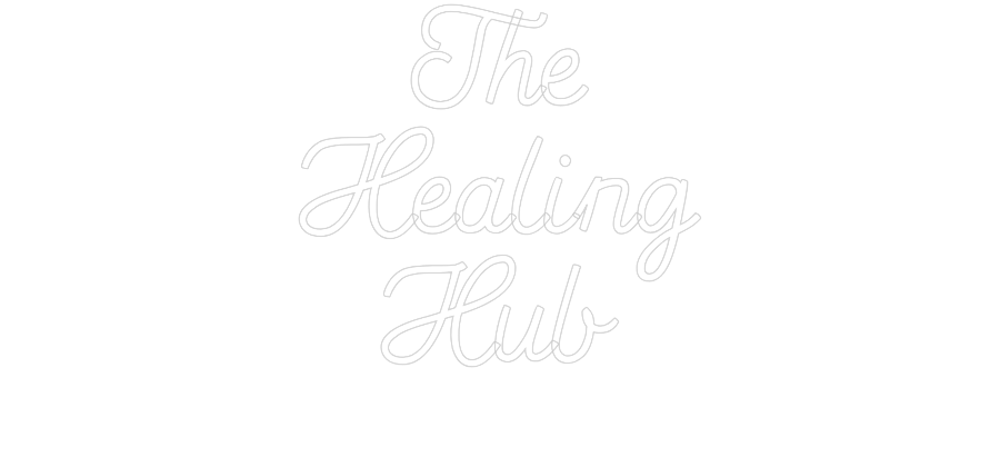Custom neon sign The
Healing...