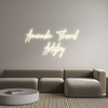 Custom neon sign Amanda Thorel...