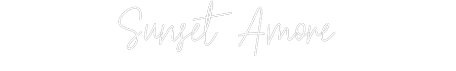 Custom neon sign Sunset Amore