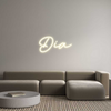 Custom neon sign Dia