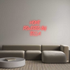 Custom neon sign HOME
POWERED...