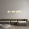 Custom neon sign Bon appetit B...
