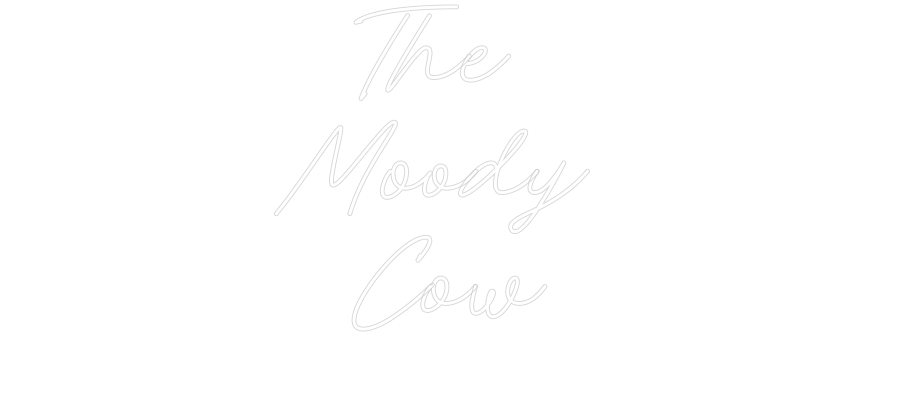 Custom neon sign The 
Moody ...