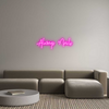 Custom neon sign Always Nails