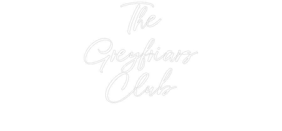 Custom neon sign The
Greyfria...