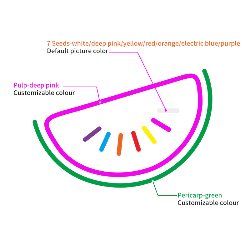 Colourful grapefruit neon