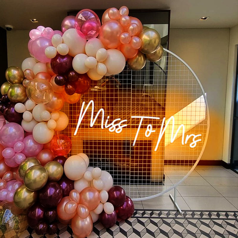 Create a personalized neon signs for wedding