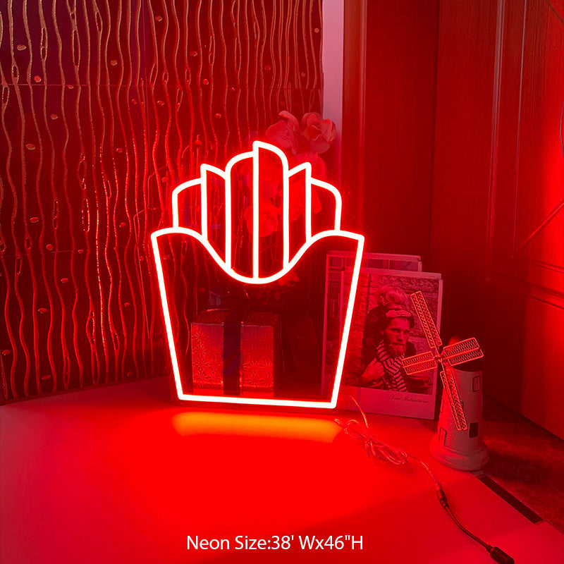 French Fries Neon Sign