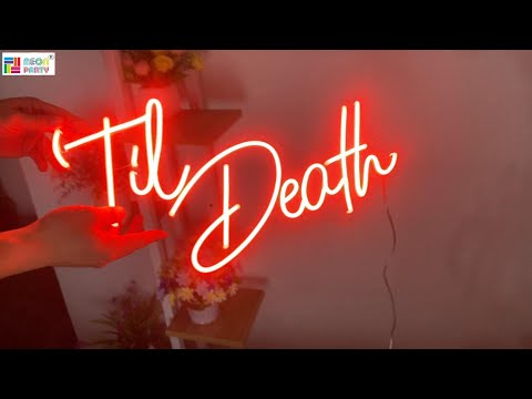 Til Death neon signage