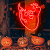 Red Ghost neon halloween