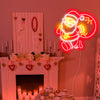 Santa Claus neon lights
