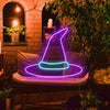Purple Witch Hat Neon - neonpartys.co.uk