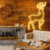 Reindeer neon sign