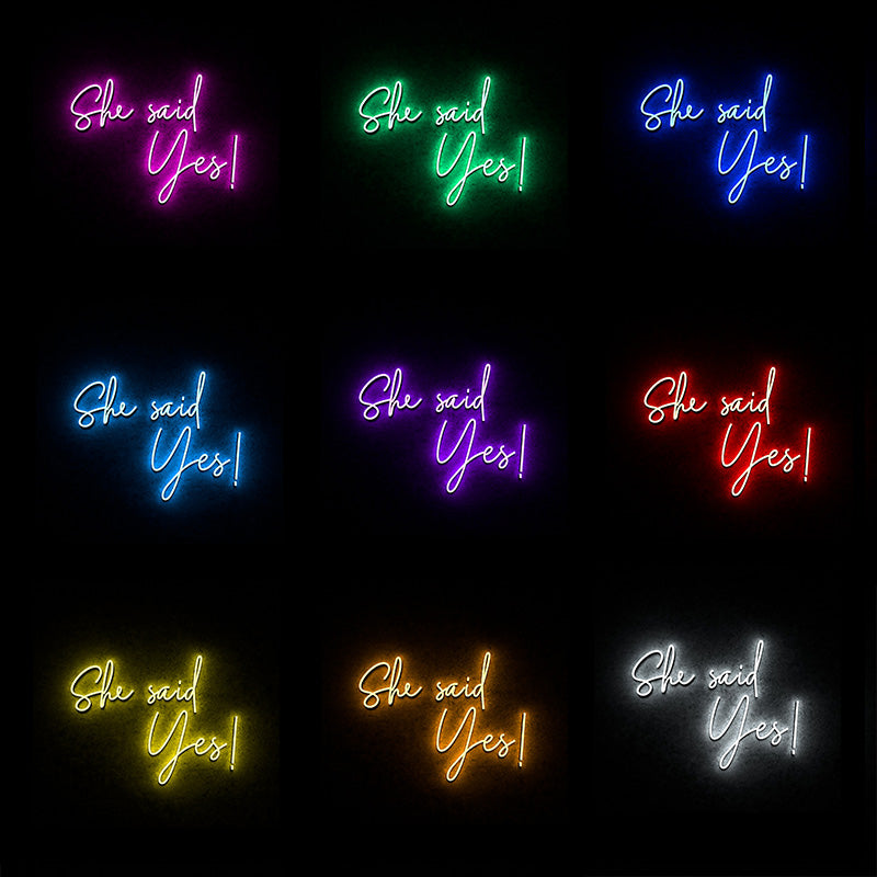 she say yes - neonpartys.co.uk