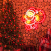 Santa Claus neon lights