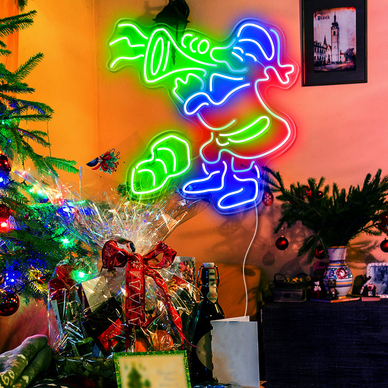 Santa Neon Sign