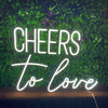 Cheers to love wedding sign - neonpartys.co.uk