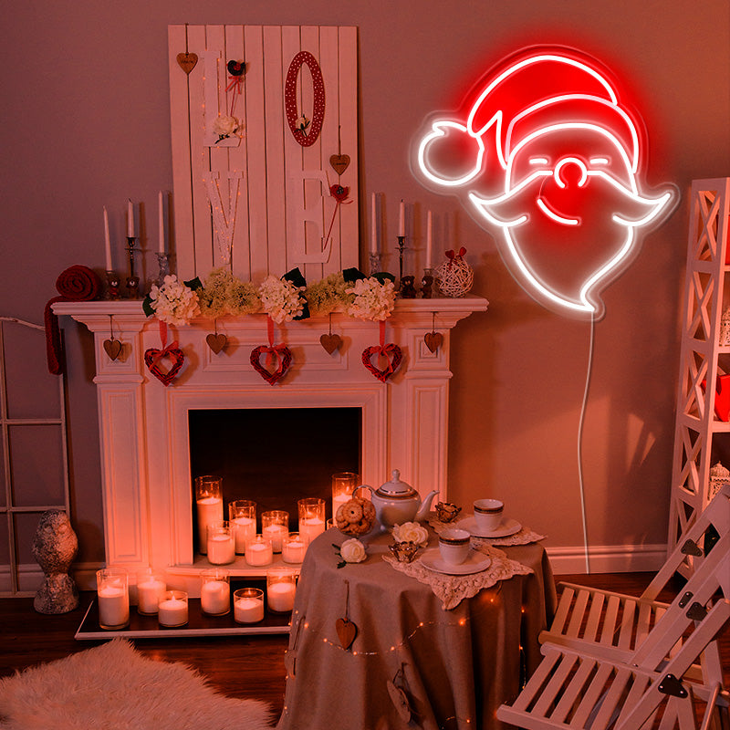 Santa Claus neon lights