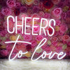 Cheers to love wedding sign - neonpartys.co.uk