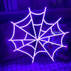 Neon spider web