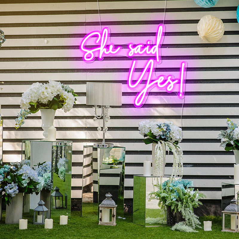 she say yes - neonpartys.co.uk