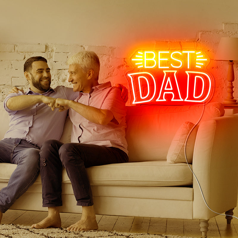 Best neon gift for BEST DAD