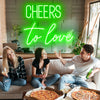 Cheers to love wedding sign - neonpartys.co.uk