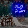Cheers to love wedding sign - neonpartys.co.uk