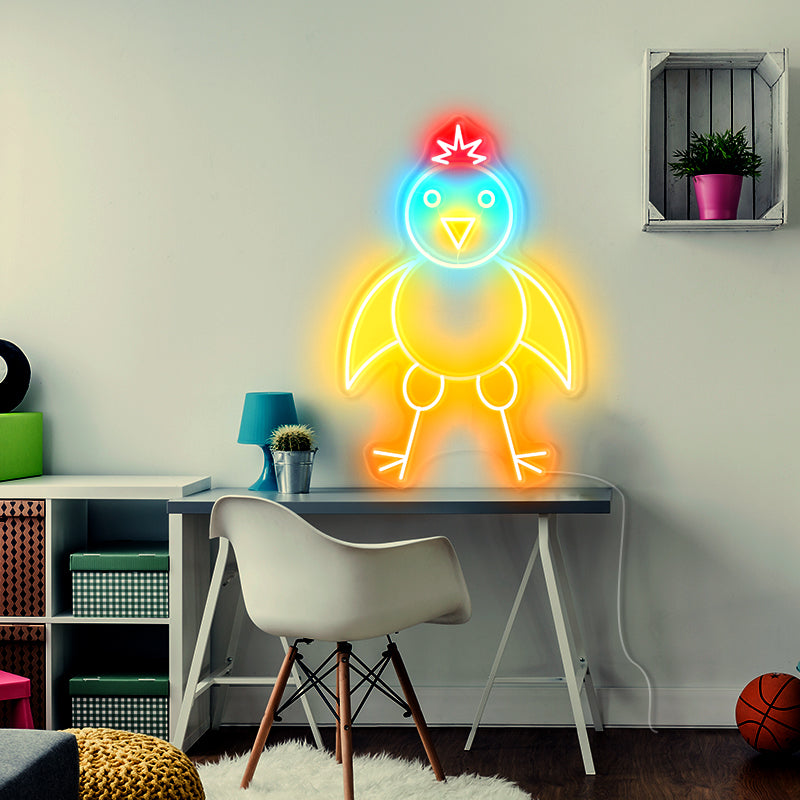Easter chicken neon light