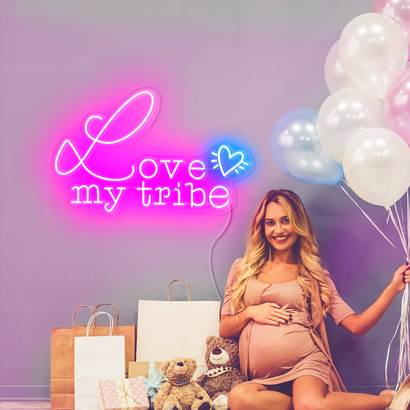 LOVE my tribe neon gift