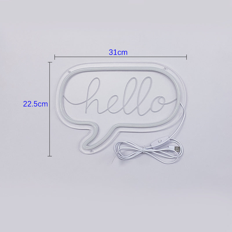 Hello Neon Sign - neonpartys.co.uk