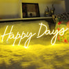 Happy Days party neon art