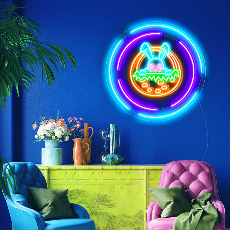 Rabbit Easter Neon Sign